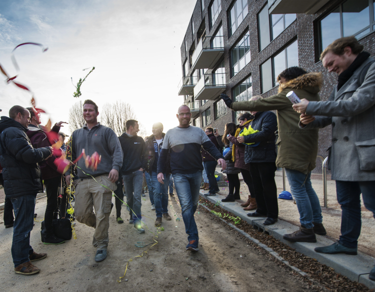 Hoogste punt viering SPACE-S | Stam + De Koning Bouw